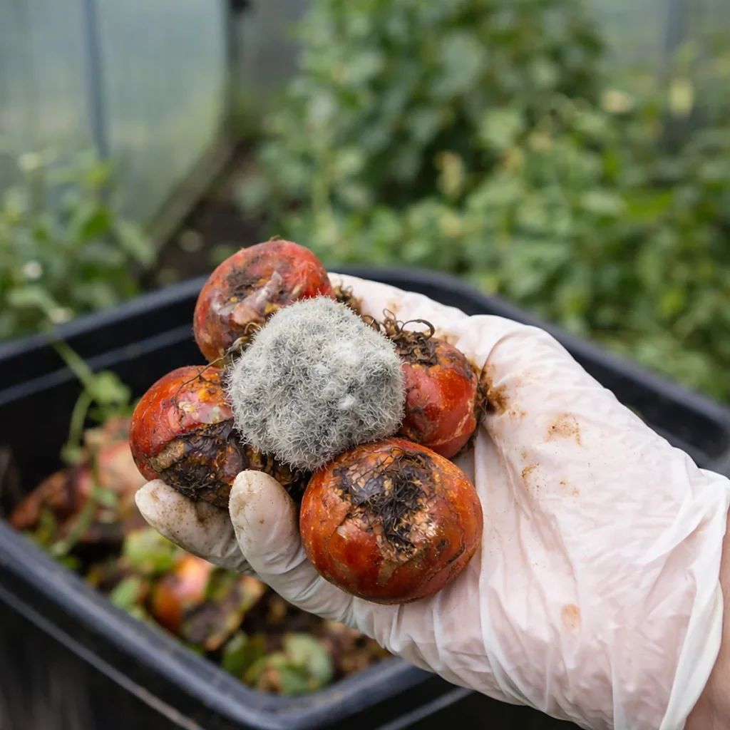 Choroby w tunelu foliowym – szara pleśń i gnijące pomidory