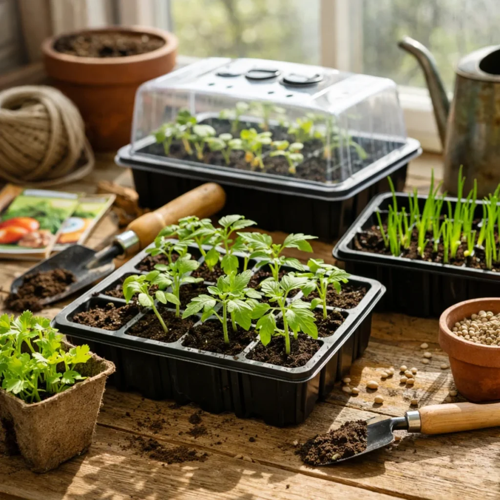 Rozsada warzyw przy oknie – co siać w lutym i marcu na parapecie
